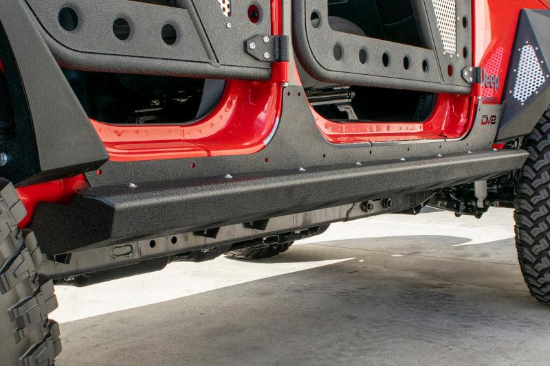 DV8 Offroad 2007-2018 Jeep Wrangler JK (4-door) Frame Mounted Sliders - Corvette Realm