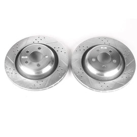 Power Stop 05-10 Chrysler 300 Rear Evolution Drilled & Slotted Rotors - Pair - Corvette Realm