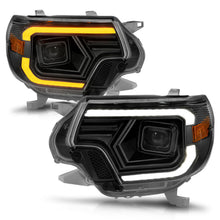 Load image into Gallery viewer, ANZO 12-15 Toyota Tacoma Projector Headlights - w/ Light Bar Switchback Black Housing