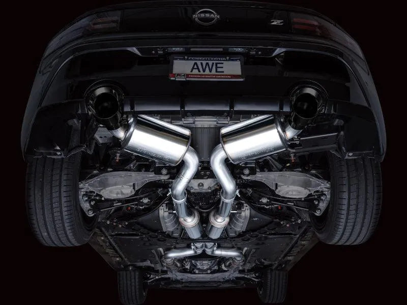 AWE 2023 Nissan Z RZ34 RWD Touring Edition Catback Exhaust System w/ Diamond Black Tips - Corvette Realm