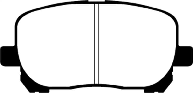 EBC 02-08 Pontiac Vibe 1.8 Redstuff Front Brake Pads - Corvette Realm