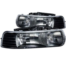 Load image into Gallery viewer, ANZO 1999-2002 Chevrolet Silverado 1500 Crystal Headlights Black - Corvette Realm