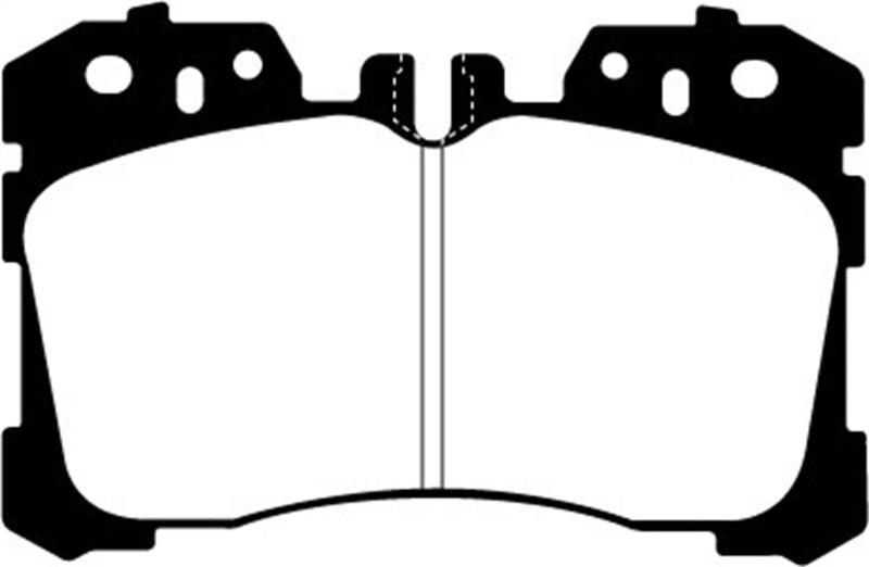 EBC 07+ Lexus LS460 4.6 Redstuff Front Brake Pads - Corvette Realm