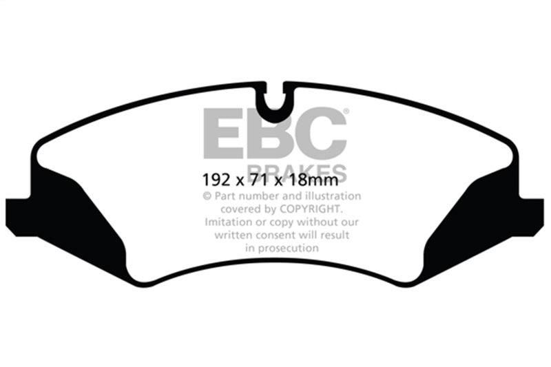 EBC 14+ Land Rover LR4 3.0 Supercharged Greenstuff Front Brake Pads - Corvette Realm