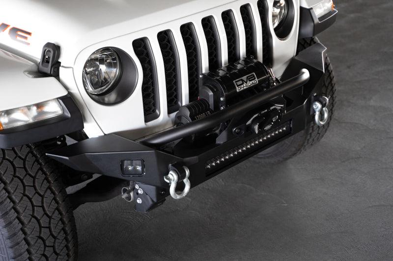 DV8 Offroad 18-23 Jeep Wrangler JL / 20-23 Jeep Gladiator JT FS-7 Mid-Width Winch Front Bumper - Corvette Realm