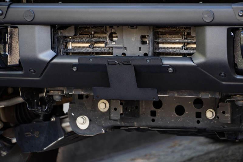 DV8 Offroad 21-22 Ford Bronco Factory Front Bumper Licence Relocation Bracket - Front - Corvette Realm