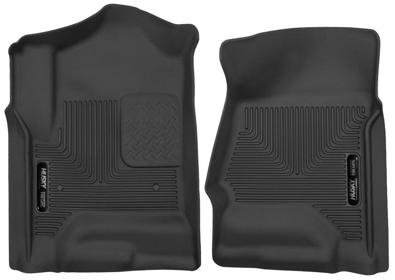 Husky Liners 14 Chevrolet Silverado 1500 / GMC Sierra 1500 X-Act Contour Black Front Floor Liners - Corvette Realm