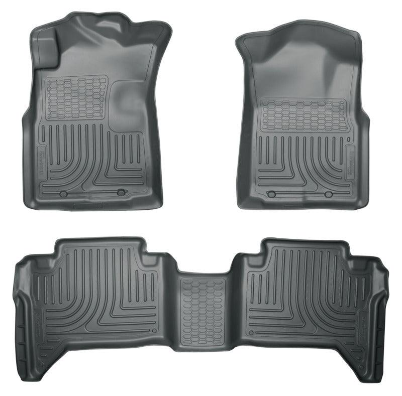 Husky Liners 05-13 Toyota Tacoma WeatherBeater Combo Grey Floor Liners - Corvette Realm