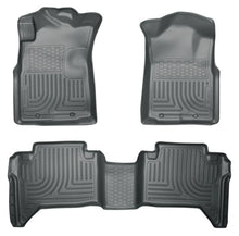 Load image into Gallery viewer, Husky Liners 05-13 Toyota Tacoma WeatherBeater Combo Grey Floor Liners - Corvette Realm