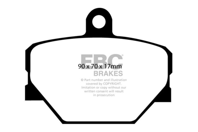 EBC 08+ Smart Fortwo 1.0 Redstuff Front Brake Pads - Corvette Realm