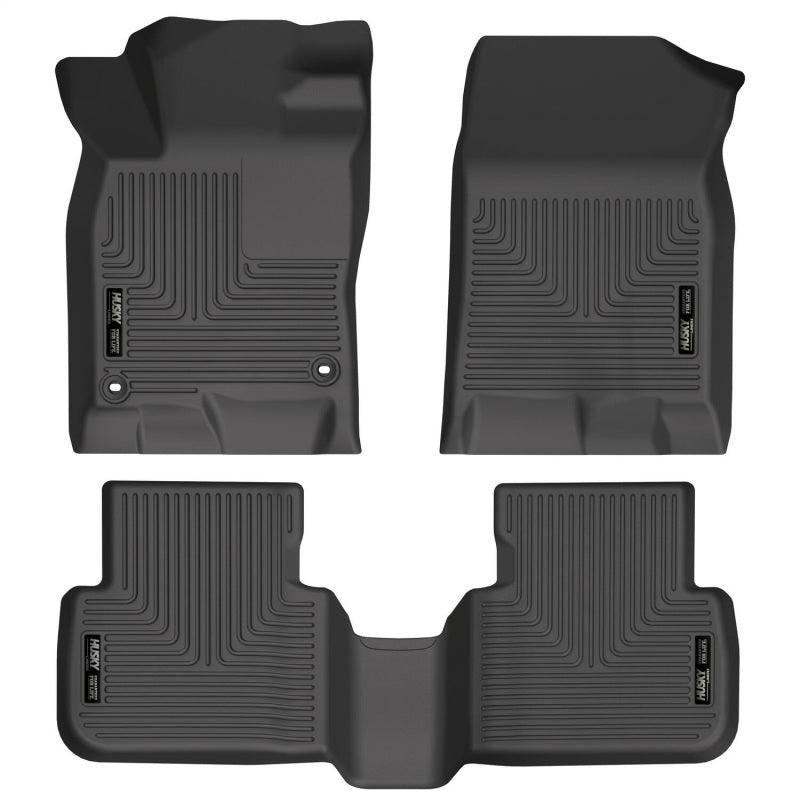 Husky Liners 2022 Honda Civic WeatherBeater Front & 2nd Seat Floor Liners (Black) - Corvette Realm