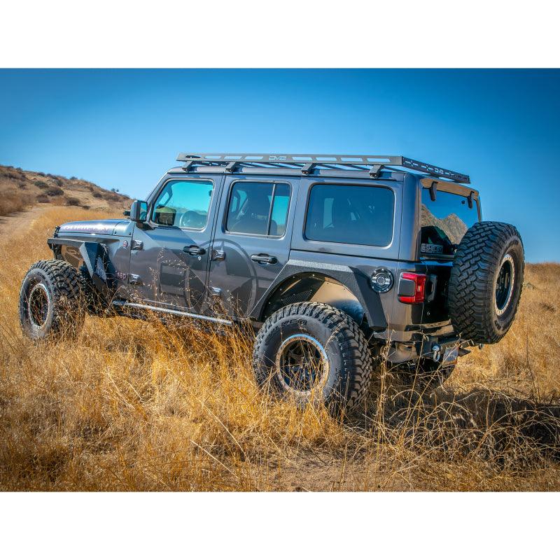 DV8 Offroad 18-21 Jeep Wrangler JL 4-Door Roof Rack - Corvette Realm