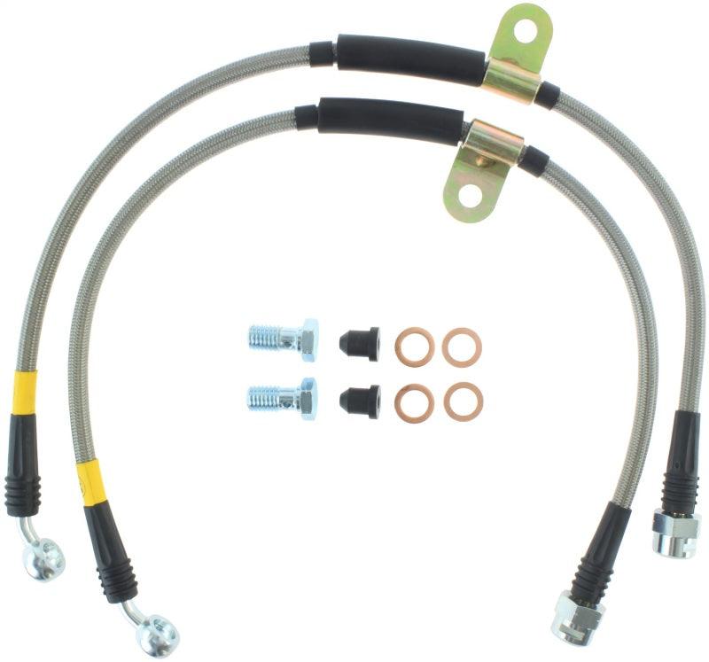 StopTech 07-08 Cadillac Escalade Stainless Steel Front Brake Lines - Corvette Realm