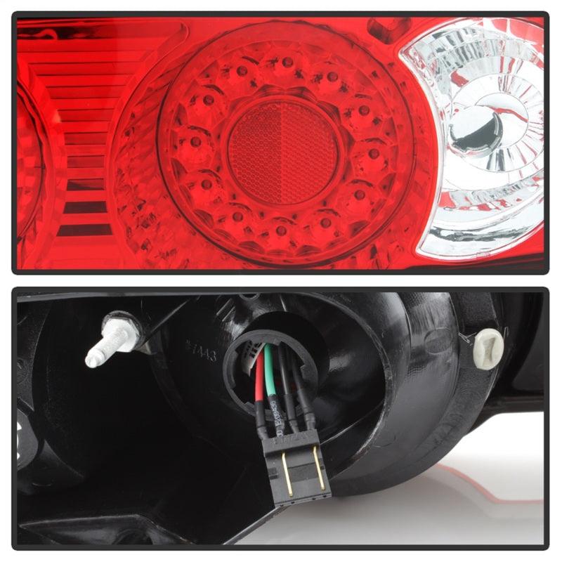 Spyder Acura RSX 02-04 LED Tail Lights Red Clear ALT-YD-ARSX02-LED-RC - Corvette Realm