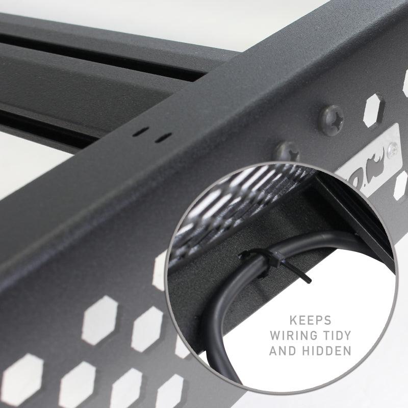 Go Rhino 19-23 Chevrolet/GMC Silverado/Sierra 1500 CC Ceros Low Profile Roof Rack - Tex. Blk - Corvette Realm