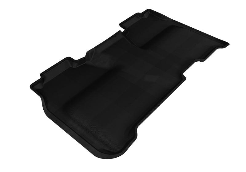 3D MAXpider 2014-2019 Chevrolet Silverado Crew Cab Kagu 2nd Row Floormats - Black - Corvette Realm