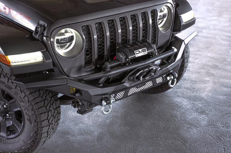 DV8 Offroad 07-18 Jeep Wrangler JK / 18-23 Wrangler JL / 20-23 Gladiator JT MTO Series Front Bumper - Corvette Realm