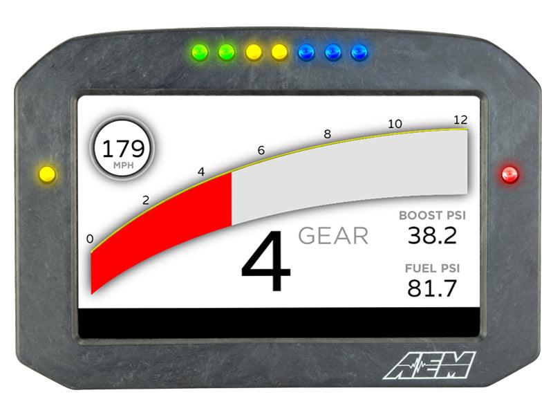 AEM CD-7LG Carbon Logging Flush Digital Dash Display w/ Internal 20Hz GPS & Antenna - Corvette Realm