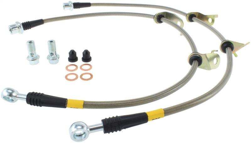 StopTech 08+ Scion xB Front Stainless Steel Brake Lines - Corvette Realm