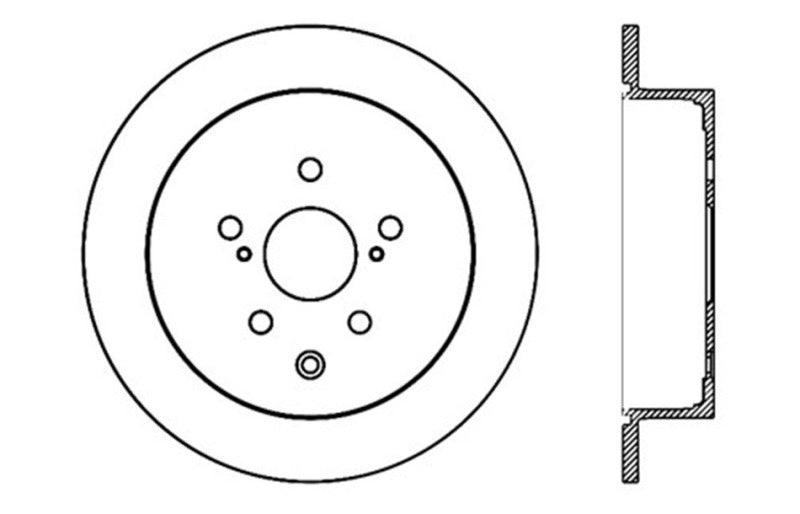 StopTech Sport Drilled & Slotted Rotor - Rear Left - Corvette Realm