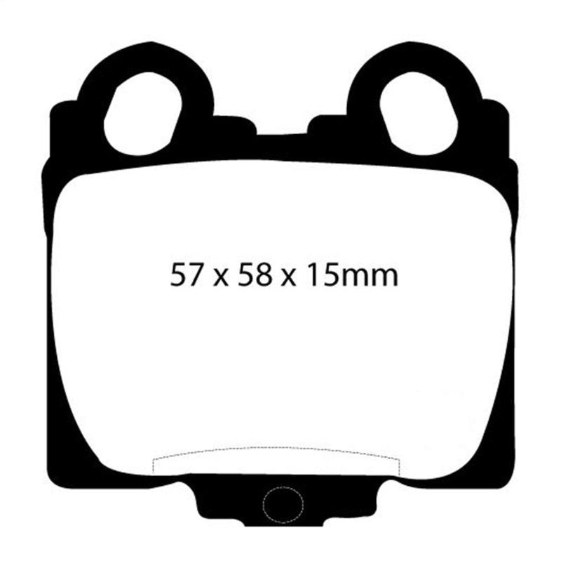 EBC 98-05 Lexus GS300 3.0 Yellowstuff Rear Brake Pads - Corvette Realm