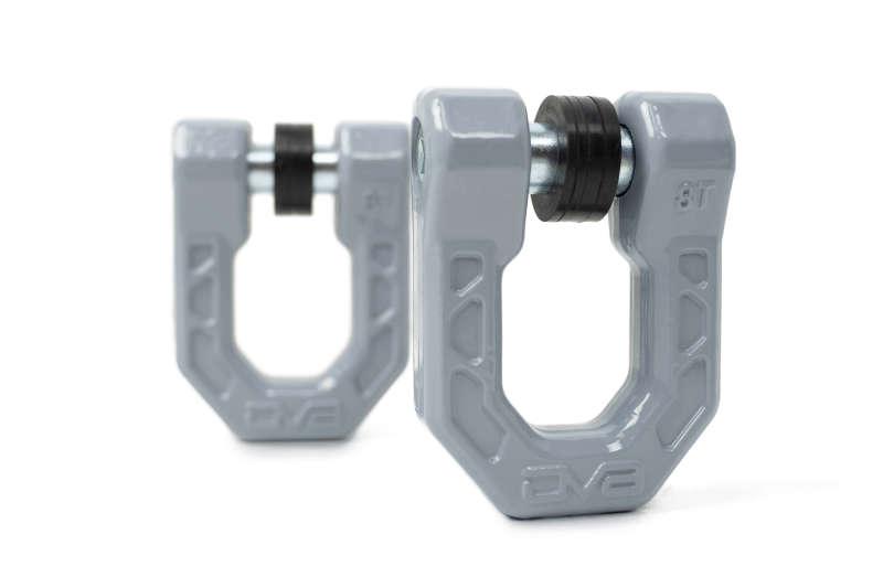 DV8 Offroad Elite Series D-Ring Shackles - Pair (Gray) - Corvette Realm