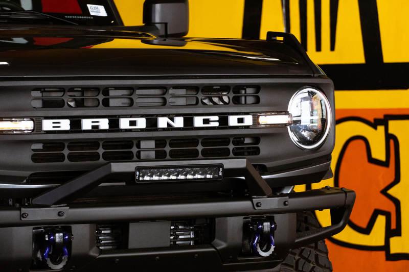 DV8 Offroad 21-22 Ford Bronco Factory Modular Front Bumper Bull Bar - Corvette Realm