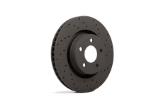 Load image into Gallery viewer, Hawk Talon 2012 Buick Regal Brembo Calipers Drilled and Slotted Front Brake Rotor Set - Corvette Realm