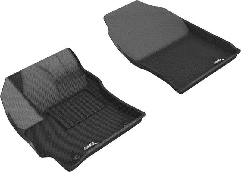 3D MAXpider 2019-2020 Toyota Corolla Hatchback Kagu 1st Row Floormats - Black - Corvette Realm