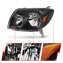 Load image into Gallery viewer, ANZO 2003-2005 Toyota 4Runner Crystal Headlights Black - Corvette Realm