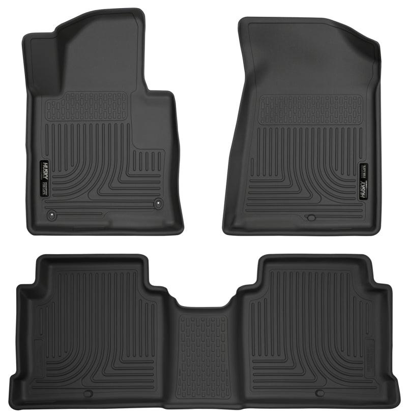 Husky Liners 2015 Hyundai Sonata Weatherbeater Black Front & 2nd Seat Floor Liners - Corvette Realm