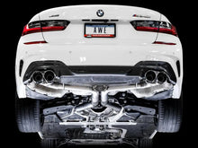 Load image into Gallery viewer, AWE Tuning 2019+ BMW M340i (G20) Track Edition Exhaust - Quad Chrome Silver Tips - Corvette Realm