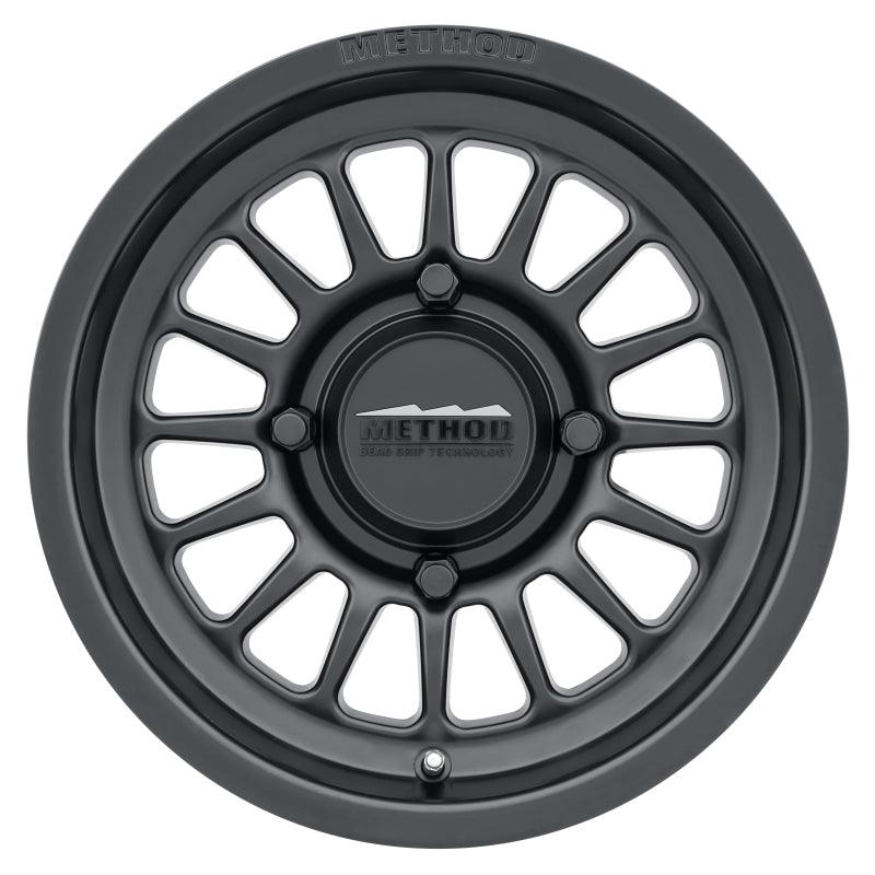 Method MR411 Bead Grip 15x7 / 4+3/13mm Offset / 4x156 / 132mm CB Matte Black Wheel - Corvette Realm