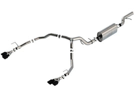Borla 21-25 Chevrolet Tahoe 6.2L V8 2/4WD 4DR T-304 SS Touring Cat-Back Exhaust w/ Black Chrome Tips