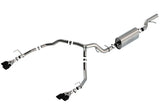 Borla 21-25 Chevrolet Tahoe 6.2L V8 2/4WD 4DR T-304 SS Touring Cat-Back Exhaust w/ Black Chrome Tips