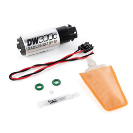 DeatschWerks 340lph DW300C Compact Fuel Pump w/ 04+ Lotus Elise/Exige Set Up Kit (w/ Mounting Clips) - Corvette Realm
