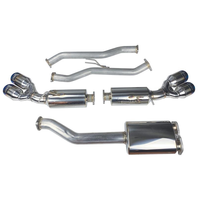 Injen 10-13 Hyundai Genesis Coupe 2.0L(t) 4cyl SS Exhaust w/ 76mm Y-Pipe Resonator/Molded SS Flanges - Corvette Realm