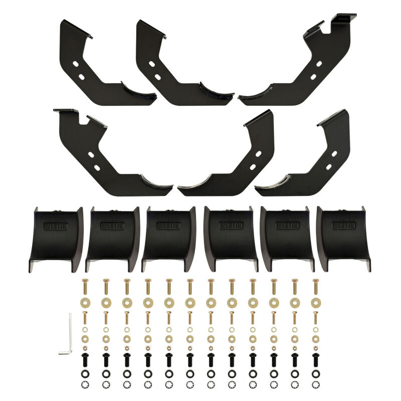 Westin 25-26 Toyota 4Runner PRO TRAXX 4 Oval Nerf Step Bars - Semi-Gloss Black