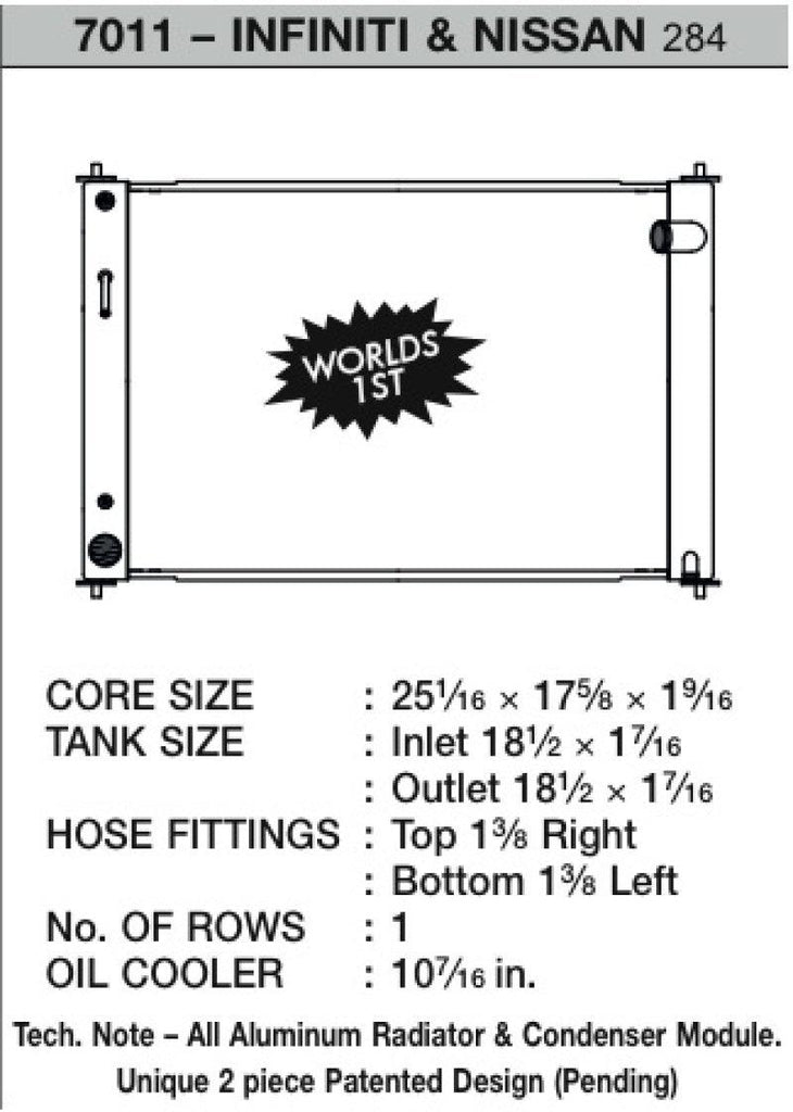 CSF 08-13 Nissan 370Z A/T Radiator - Corvette Realm