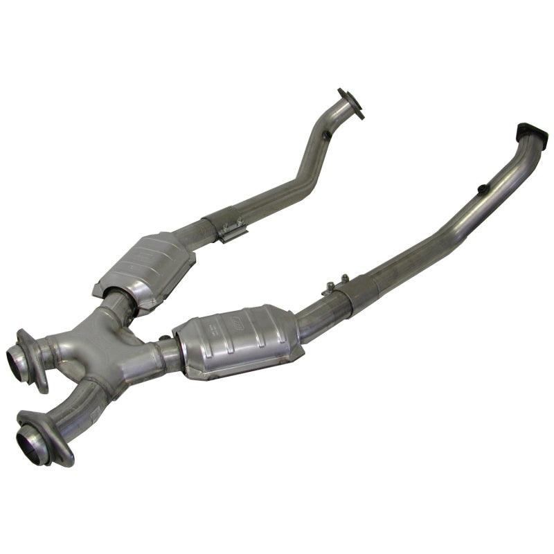 BBK 99-04 Mustang 4.6 GT / Cobra High Flow X Pipe With Catalytic Converters - 2-1/2 - Corvette Realm