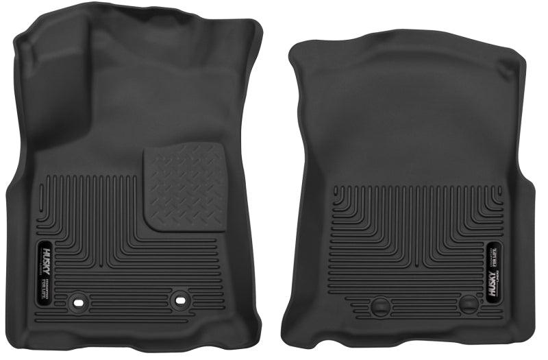 Husky Liners 2016 Toyota Tacoma Double Cab Pickup Black Front Floor Liners - Corvette Realm