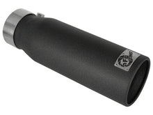 Load image into Gallery viewer, aFe MACHForce XP Exhausts Tips SS-304 EXH Tip 3in x 4Out x 12L Bolt-On (blk) - Corvette Realm