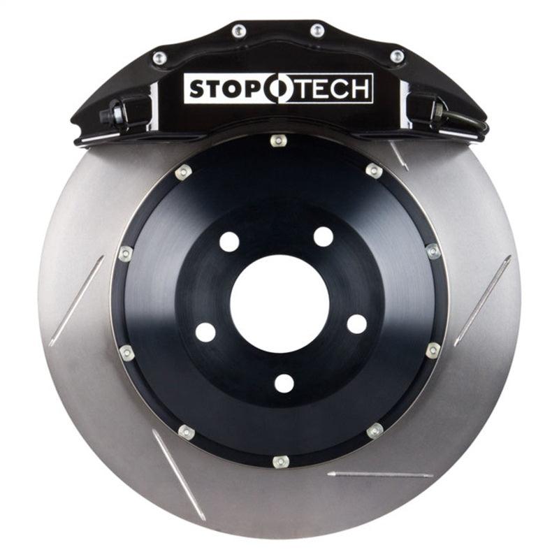 StopTech 08-13 BMW M3/11-12 1M Coupe Front BBK w/ Black ST-60 Calipers Slotted 380x35mm Rotor - Corvette Realm