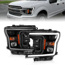 Load image into Gallery viewer, ANZO 2018-2019 Ford F-150 Projector Plank Style H.L. Black Amber (Without Switchback) - Corvette Realm