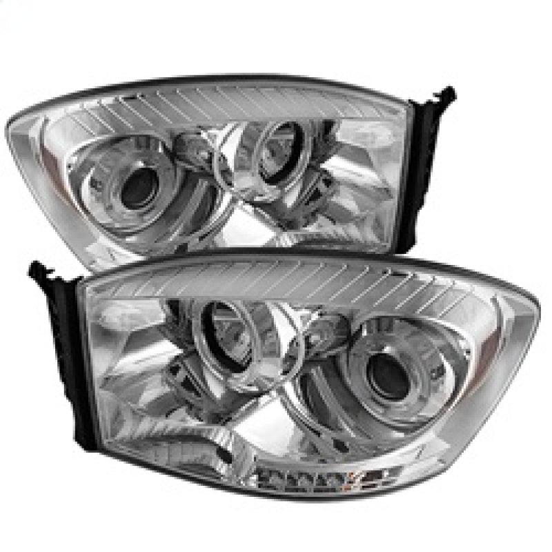 Spyder Dodge Ram 1500 06-08/Ram 2500 06-09 Projector Headlights LED Halo LED Chrm PRO-YD-DR06-HL-C - Corvette Realm