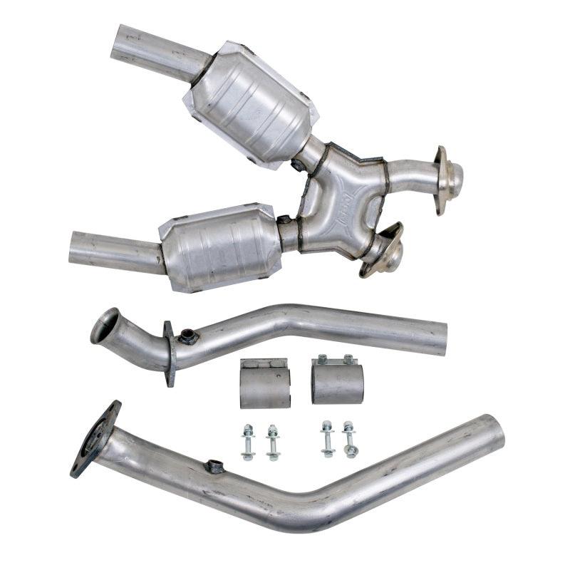 BBK 99-04 Mustang 4.6 GT / Cobra High Flow X Pipe With Catalytic Converters - 2-1/2 - Corvette Realm