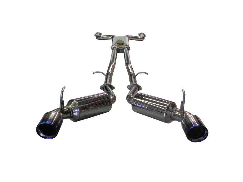 Injen 09-20 Nissan 370Z Dual 60mm SS Cat-Back Exhaust w/ Built In Resonated X-Pipe - Corvette Realm