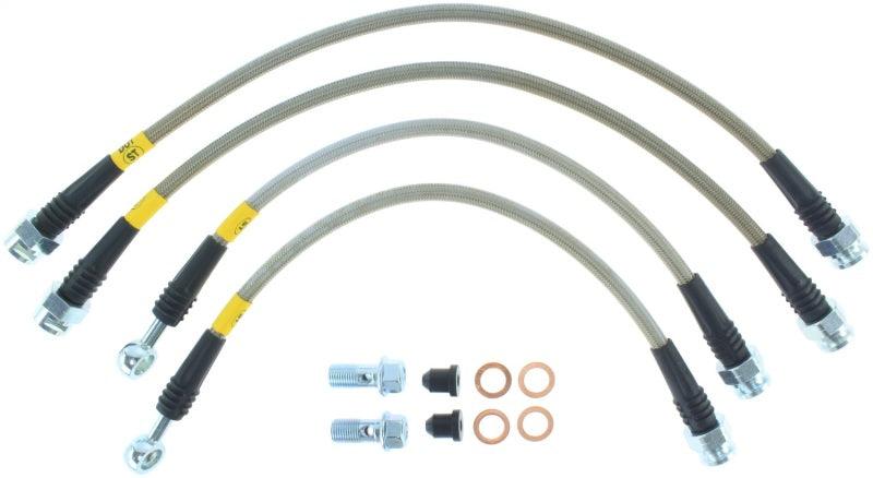 StopTech 07-08 Cadillac Escalade Stainless Steel Rear Brake Lines - Corvette Realm