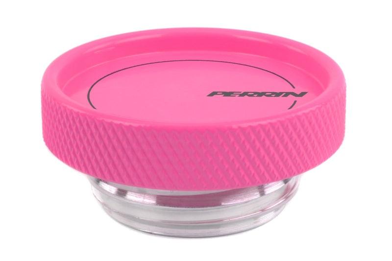 Perrin 02-21 Subaru WRX / 2022 BRZ & GR86 / 04-21 STI / 00-18 Forester XT Oil Fill Cap - Hyper Pink - Corvette Realm