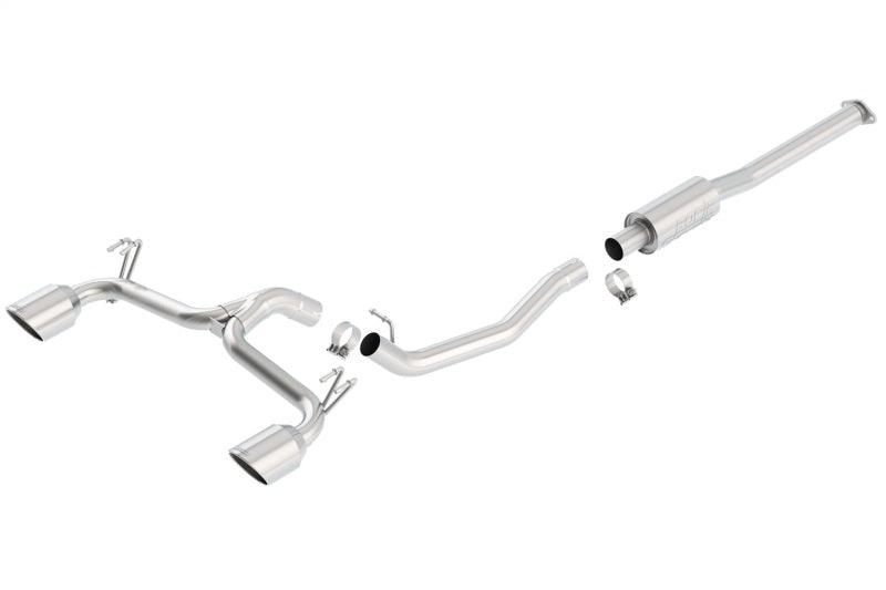 Borla 09-15 Mitsubishi Lancer Ralliart 2.0L 4cyl MT 6spd AWD Catback Exhaust - Corvette Realm